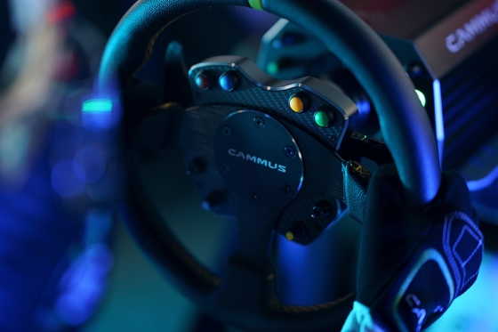 Le simulateur Simul de voiture de course d'entraînement de volant font signe pour le jeu de PC